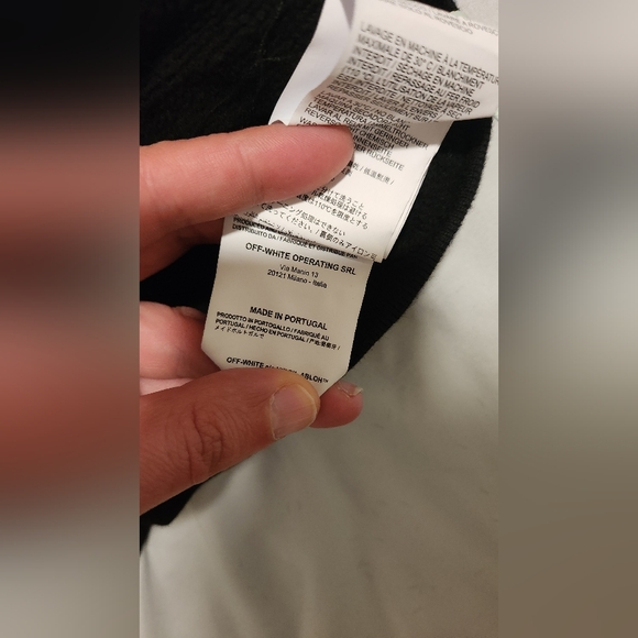 OFF-WHITE Virgil Abloh  Logo Marry Me Hoodie Black - Picture 5 of 5